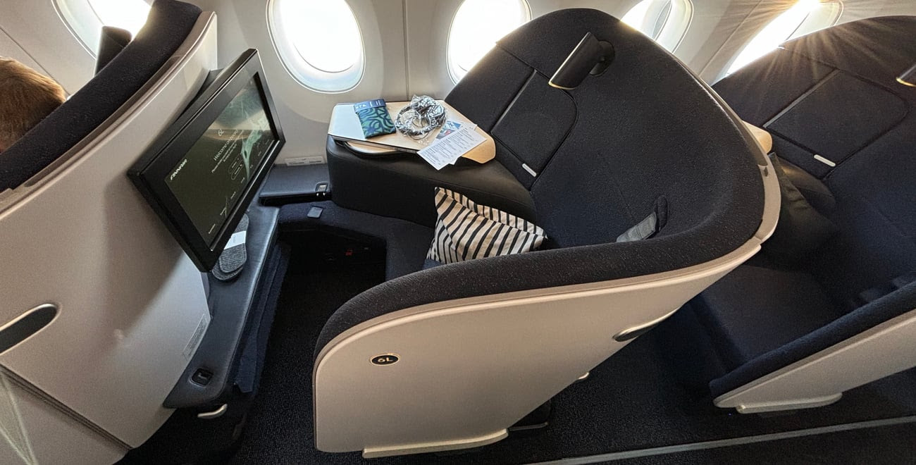 Finnair business class seat